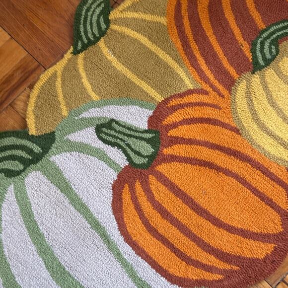 New Safavieh Area Rug Fall Pumpkins Orange Gold Green 2 X 3 Home Designer Mat - Picture 4 of 4